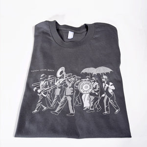 Watch Your Back Jazz Funeral t-shirt